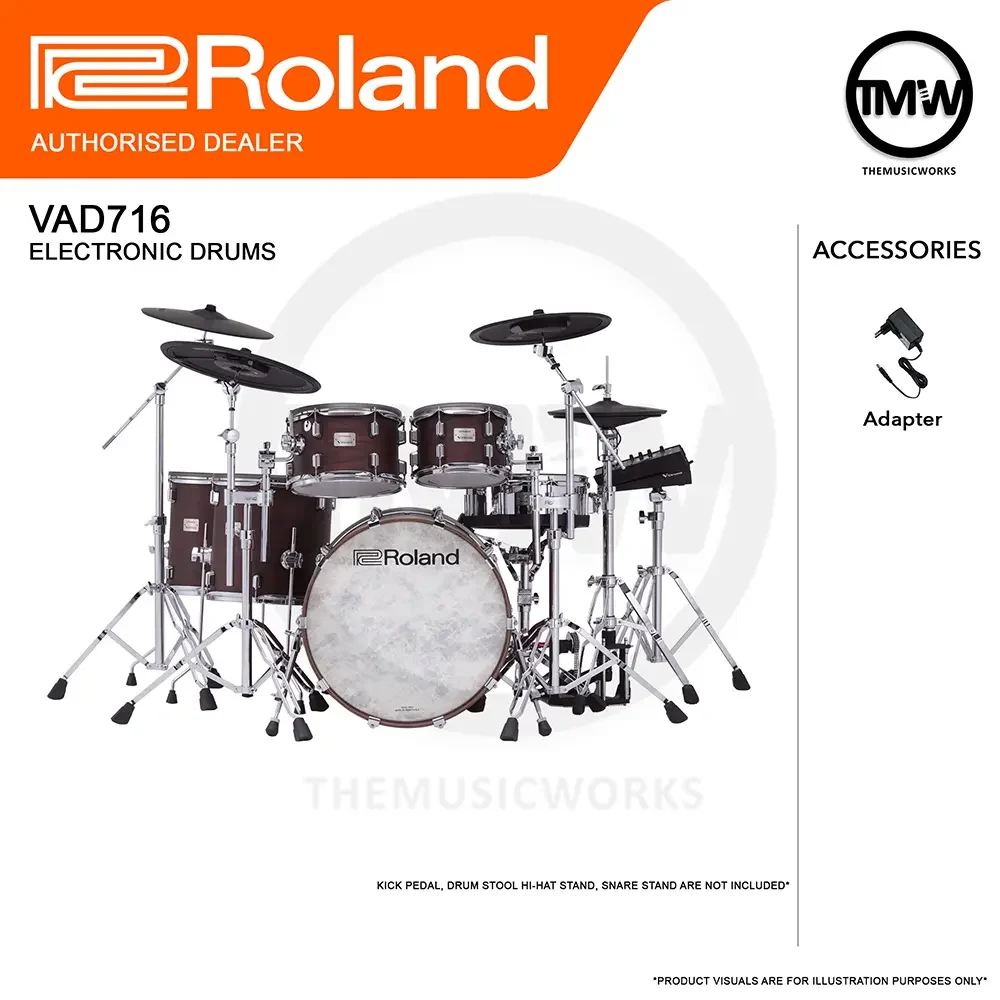Ten High & Johnny Drum セット Roland VAD716 Electronic V-Drums Acoustic Design | TMW