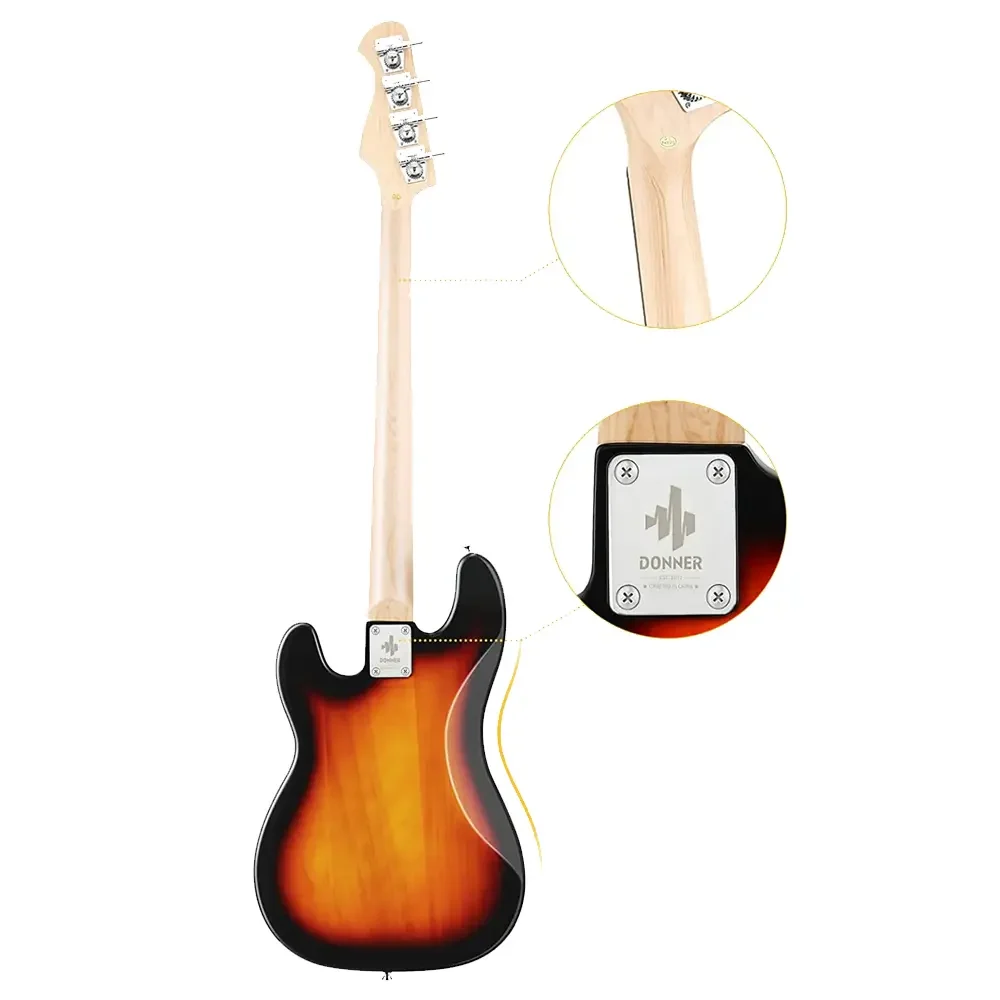 Donner DPB-510 4-String Electric Bass w/ Classic Tone | TMW
