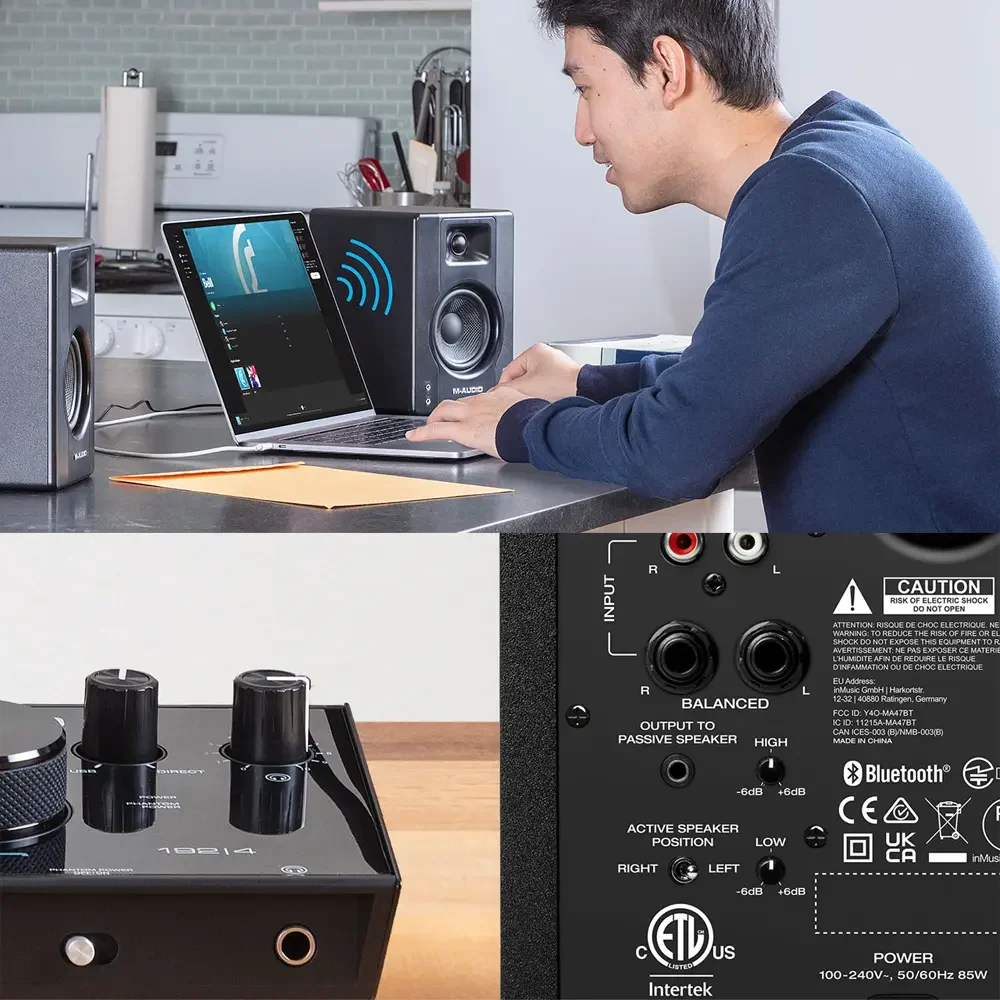 M-Audio BX3 BT Bluetooth Reference Monitor Speakers | TMW