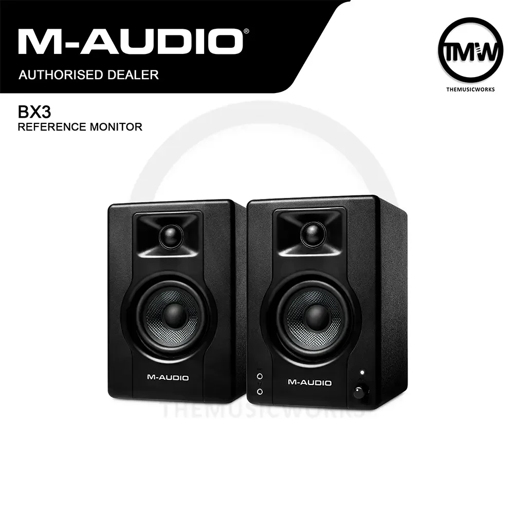 M-Audio BX3 120W Multimedia Reference Monitor Speakers | TMW