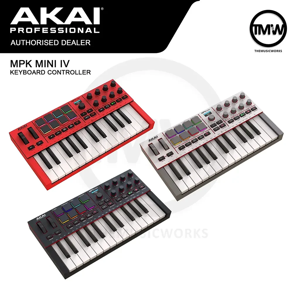 Akai MPK MINI IV 25-Key Compact MIDI Controller | TMW