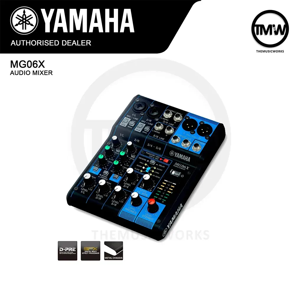 Yamaha MG06X 6-Channel Audio Mixer with SPX Effects | TMW