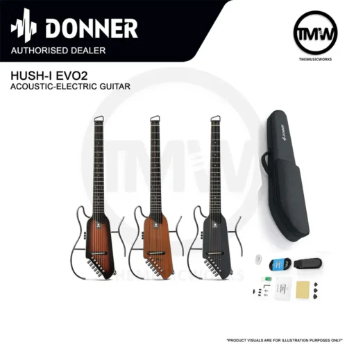 donner hush-i evo2 acoustic-electric guitar tmw singapore